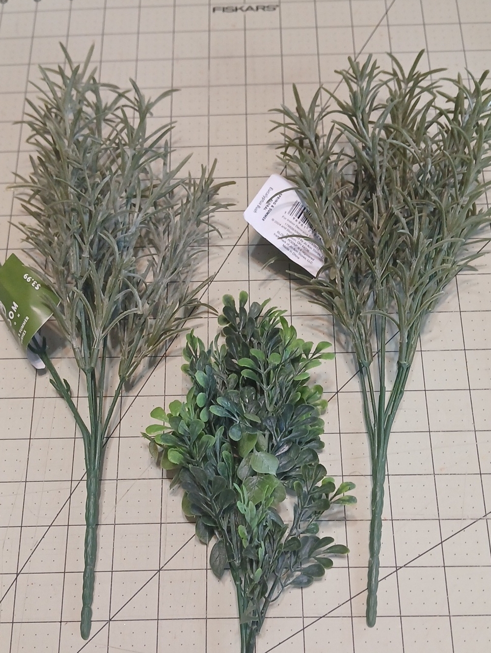 Artificial Eucalyptus & Boxwood - Set Of 3